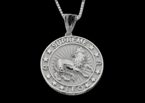 Supreme Jacob&Co Leo Zodiac Pendant Sterling Silver
