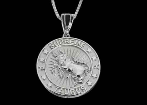 Supreme Jacob&Co Taurus Zodiac Pendant Sterling Silver