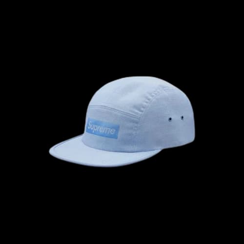 Supreme Jacquard Box Logo Camp Cap Light Blue (SS18)