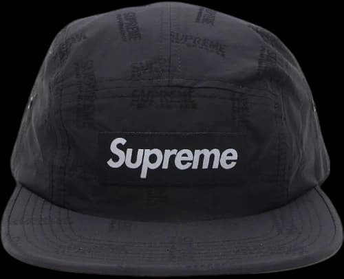 Supreme Jacquard Camp Cap Black