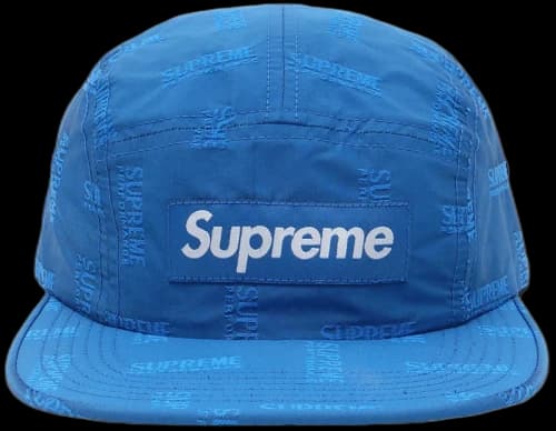 Supreme Jacquard Camp Cap Blue