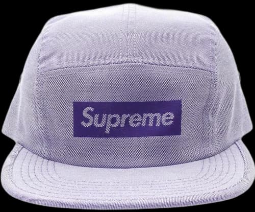 Supreme Jacquard Logo Camp Cap Purple