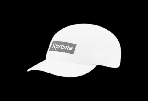 Supreme Jacquard Logo Camp Cap White (FW22)