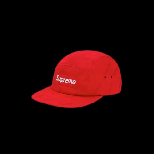 Supreme Jacquard Logos Twill Camp Cap Red (FW19)