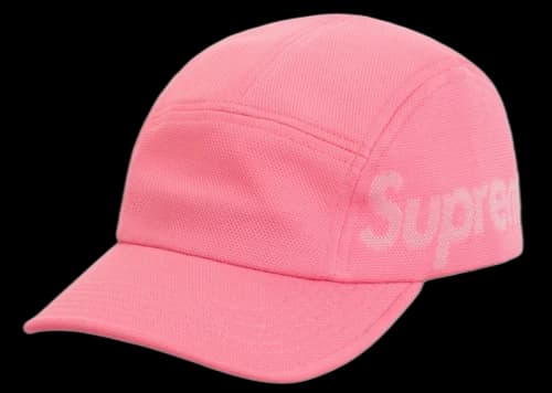 Supreme Jacquard Pique Camp Cap Pink