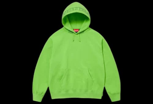 Supreme Jacquard Stripe Hooded Sweatshirt Bright Green (SS24)