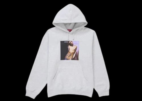 Supreme Jane’s Addiction Hooded Sweatshirt Ash Grey