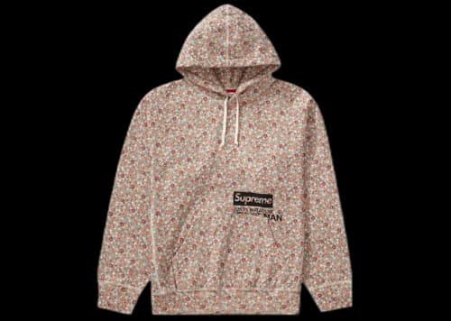 Supreme JUNYA WATANABE CDG MAN Hooded Sweatshirt Pink Flowers