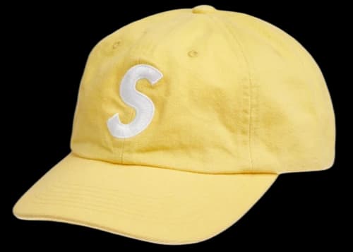 Supreme Kevlar Denim S Logo 6-Panel Yellow