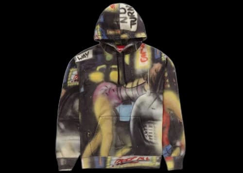 Supreme Lady Pink Hooded Sweatshirt Multicolor