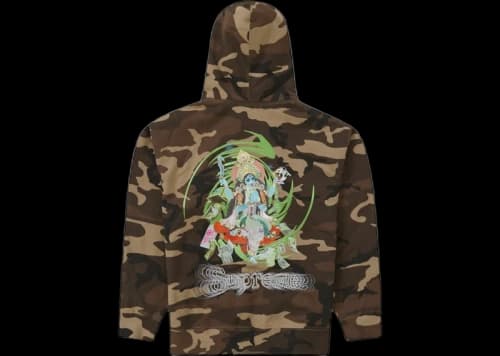 Supreme Lakshmi Zip Up Hooded Sweatshirt Brown Camo