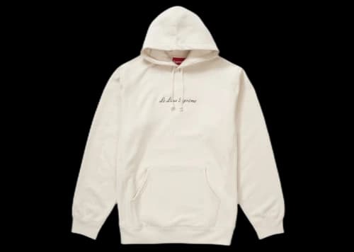 Supreme Le Luxe Hooded Sweatshirt Natural