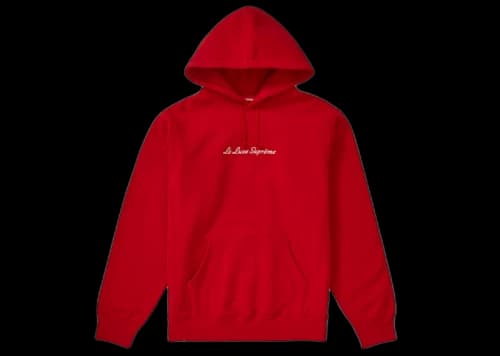 Supreme Le Luxe Hooded Sweatshirt Red