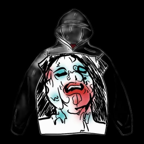 Supreme Leigh Bowery Airbrushed Hooded Sweatshirt White