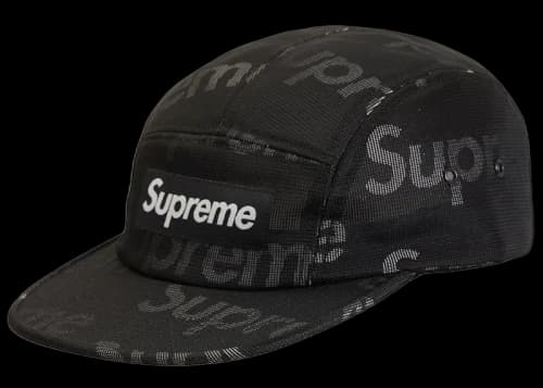 Supreme Lenticular Logo Camp Cap Black
