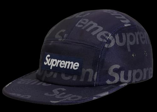 Supreme Lenticular Logo Camp Cap Navy
