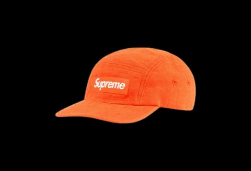 Supreme Linen Fitted Camp Cap Neon Orange (SS22)