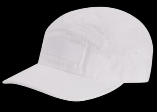 Supreme Linen Fitted Camp Cap White