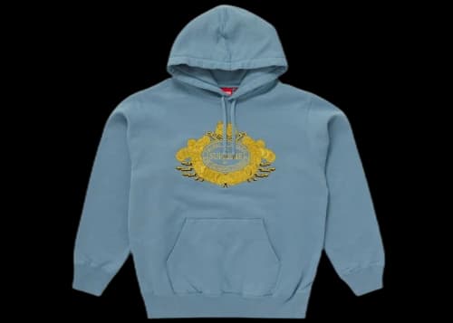 Supreme Love or Hate Hooded Sweatshirt Dusty Blue