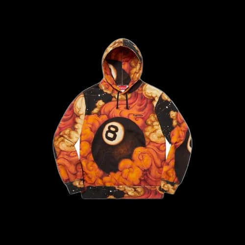 Supreme Martin Wong 8-Ball Hooded Sweatshirt Multi (FW19)