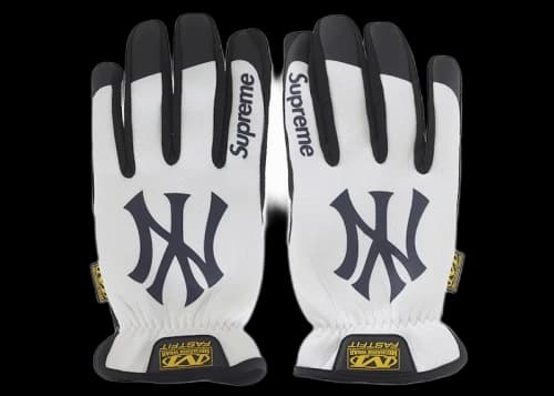 Supreme Mechanix FastFit MLB Teams Gloves White