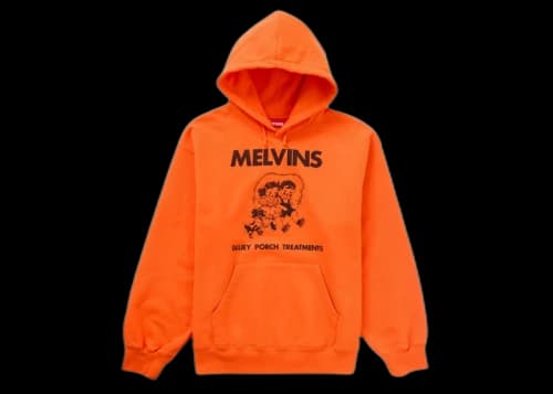 Supreme Melvins Hooded Sweatshirt Bright Orange