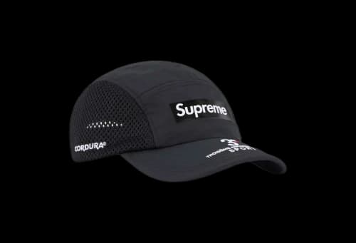 Supreme Mesh Side Panel Camp Cap Black (SS24)