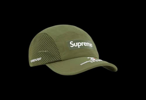 Supreme Mesh Side Panel Camp Cap Olive (SS24)