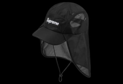 Supreme Mesh Sunshield Camp Cap Black (SS24)