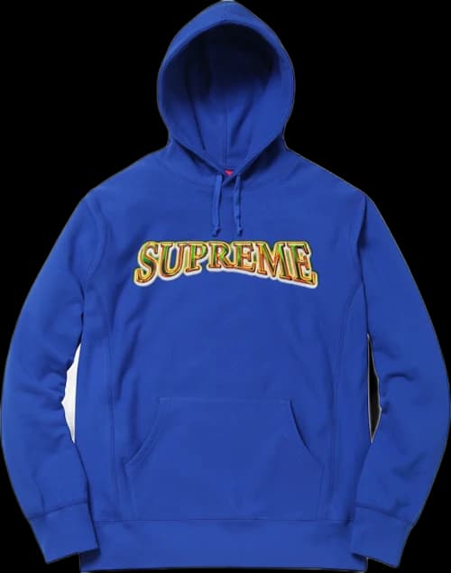 Supreme Metallic Arc Hooded Sweatshirt Royal