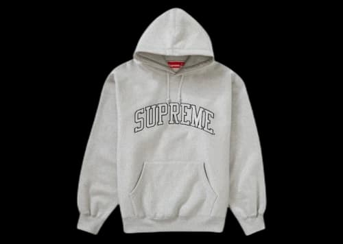 Supreme Metallic Arc Hooded Sweatshirt (SS23) Heather Grey