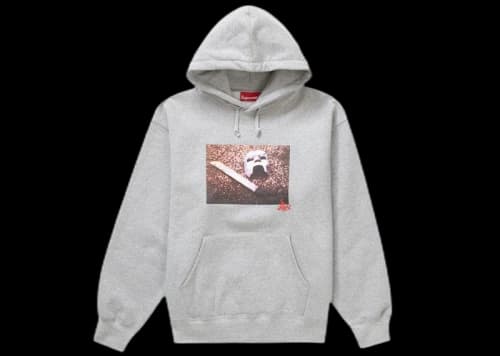 Supreme MF DOOM Hooded Sweatshirt Heather Grey