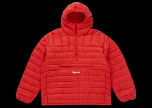 Supreme Micro Down Half Zip Hooded Pullover (FW24) Dark Orange