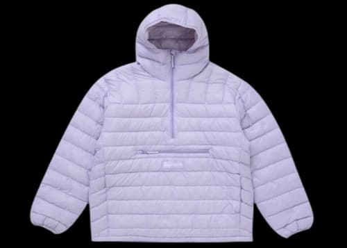 Supreme Micro Down Half Zip Hooded Pullover (FW24) Lilac