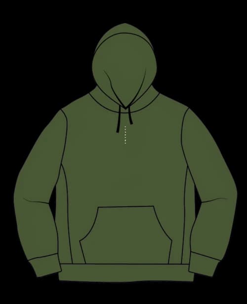 Supreme Micro Logo Hooded Sweatshirt Green