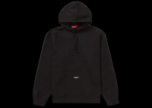 Supreme Micro Logo Hooded Sweatshirt (SS22) Black