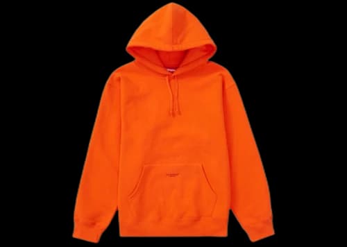 Supreme Micro Logo Hooded Sweatshirt (SS22) Dark Orange