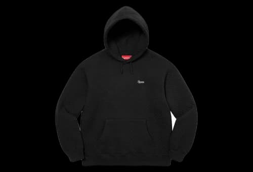 Supreme Micro Quilted Hooded Sweatshirt Black (SS23)