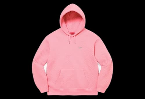 Supreme Micro Quilted Hooded Sweatshirt Dusty Pink (SS23)