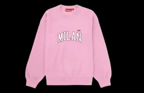 Supreme Milan Shop Small Box Crewneck Pink