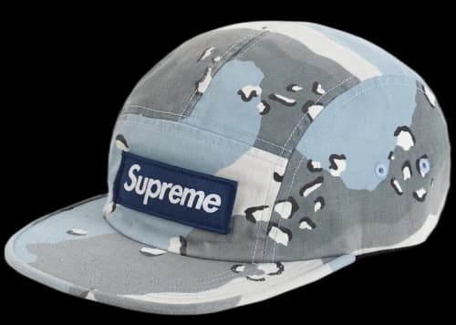 Supreme Military Camp Cap (SS20) Blue Chocolate Chip Camo