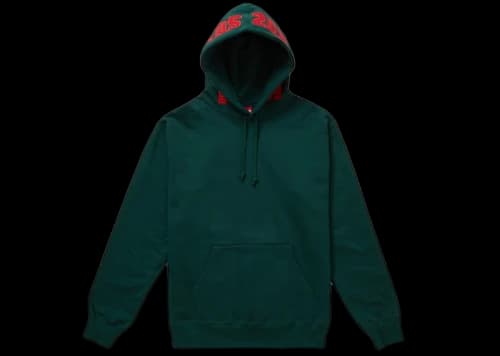 Supreme Mirrored Logo Hooded Sweatshirt (FW19) Dark Green