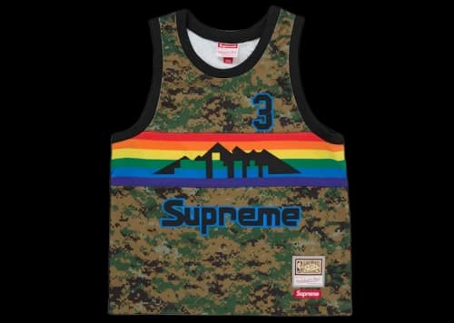 Supreme Mitchell & Ness Teams Basketball Jersey Digital Camo