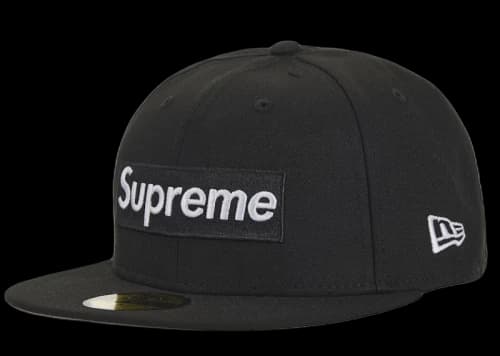 Supreme MLB Teams Box Logo New Era 59Fifty Cap Black