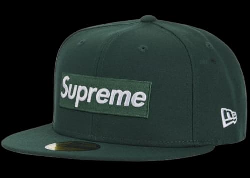 Supreme MLB Teams Box Logo New Era 59Fifty Cap Green
