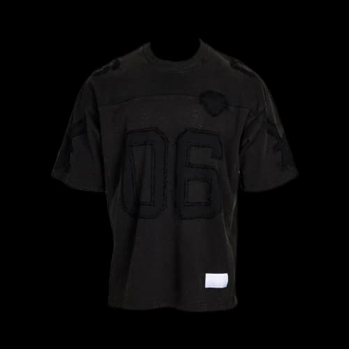 Supreme MM6 Maison Margiela Cotton Football Jersey (Size Large) Black