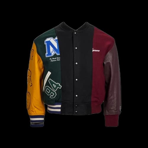 Supreme MM6 Maison Margiela Split Varsity Jacket (Size Small) Multicolor