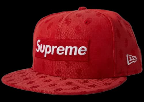 Supreme Monogram Box Logo New Era Red