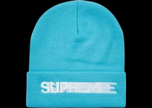Supreme Motion Logo Beanie (SS23) Bright Blue