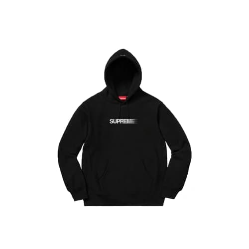 Supreme Motion Logo Hooded Sweatshirt Black (SS20)